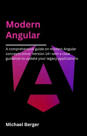Book Cover of the modern Angular book